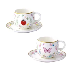 Sada šálok lienka-motýľ Fancy Garden