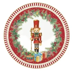Alternative view of Set dezertných tanierov Christmas Teddy