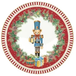 Set dezertných tanierov Christmas Teddy – Obrázok 4