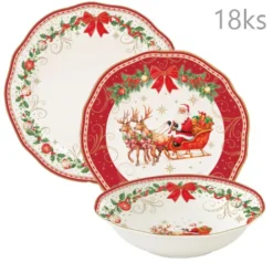 Tanierová súprava Christmas Heritage 18ks