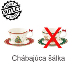 Set šálok s podšálkou Christmas Heritage - OUTLET