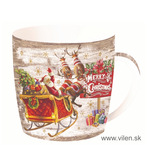 vilen-porcelan-vianočny hrnček v plechu